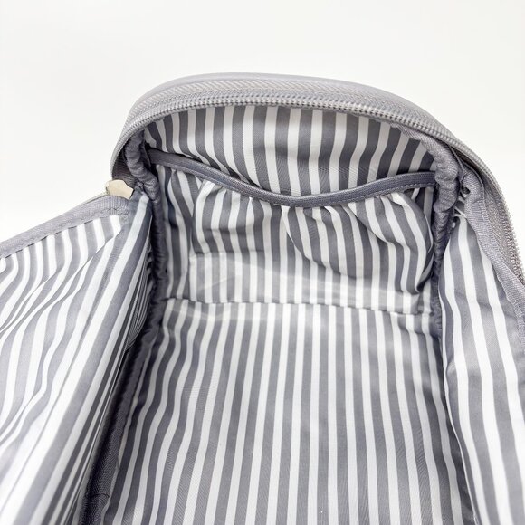 Grey Vegan Travel Makeup Cosmetic Bag - Picture 10 of 10